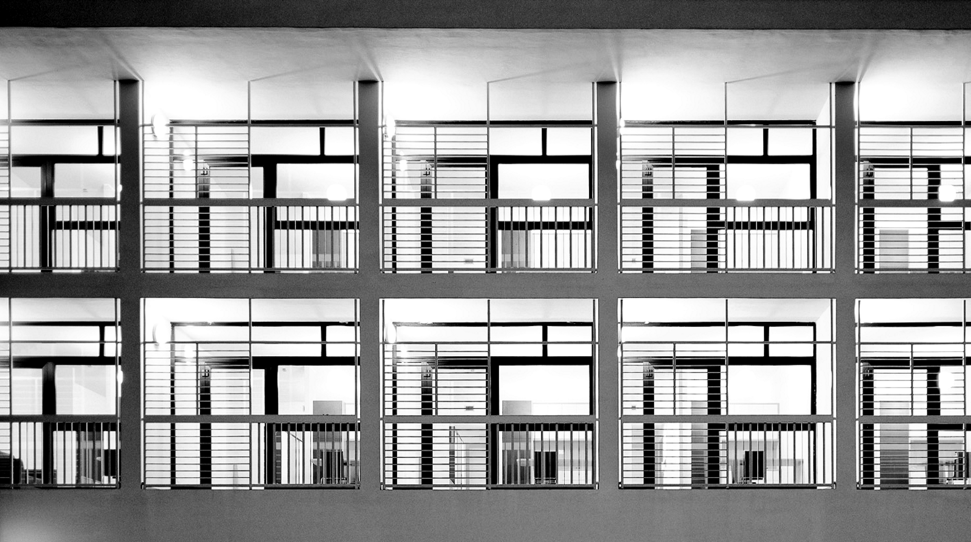 Centro civico a Liscate - Dettaglio delle logge - Arco Associati